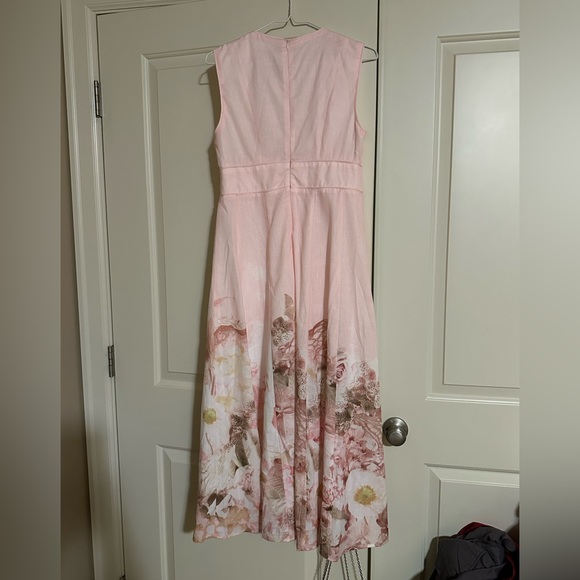 Elegant Pink Floral Maxi Dress - Picture 3 of 5